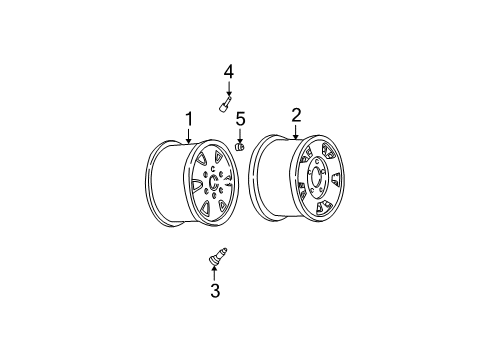 1996 Chevy C1500 Wheels Diagram 4 - Thumbnail