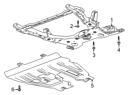 2024 Chevy Trailblazer Suspension Mounting - Front Diagram
