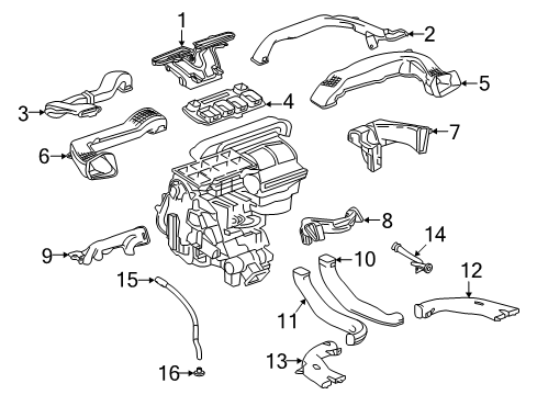 2022 Buick Enclave Ducts Diagram