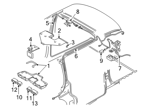 2002 Pontiac Montana Overhead Console Diagram 3 - Thumbnail