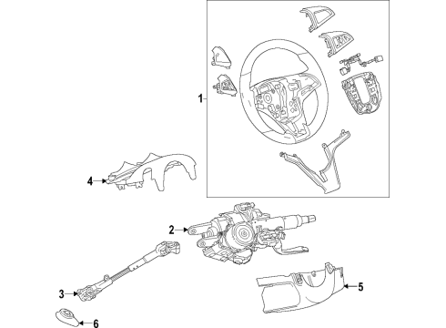2020 Chevy Trax Steering Column & Wheel, Steering Gear & Linkage Diagram 1 - Thumbnail