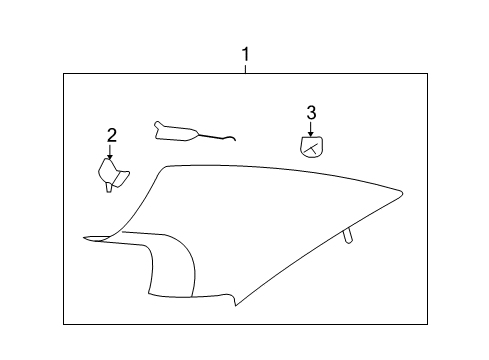 2008 Saturn Aura Interior Trim - Quarter Panels Diagram
