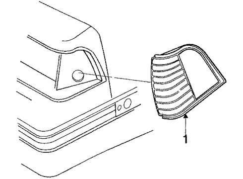 1987 Oldsmobile Cutlass Salon Side Marker Lamps Diagram