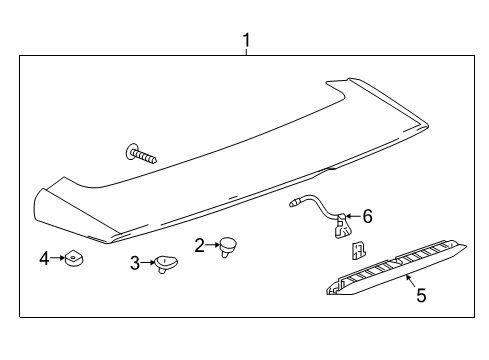 2022 Chevy Equinox Rear Spoiler Diagram