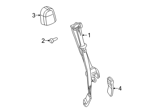2005 Cadillac Escalade Seat Belt Diagram