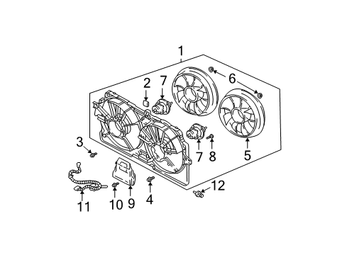 2002 Chevy Monte Carlo Cooling System, Radiator, Water Pump, Cooling Fan Diagram