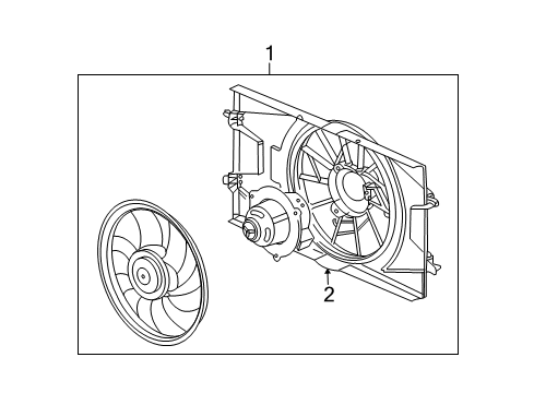 2006 Saturn Ion Cooling System, Radiator, Water Pump, Cooling Fan Diagram 7 - Thumbnail