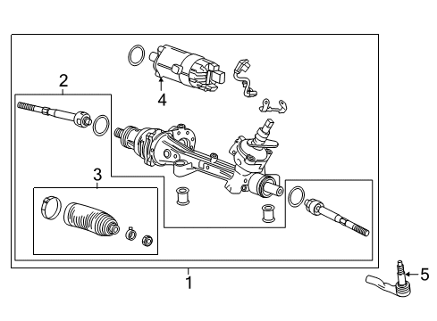 2017 Chevy Volt Steering Gear Diagram for 84676203