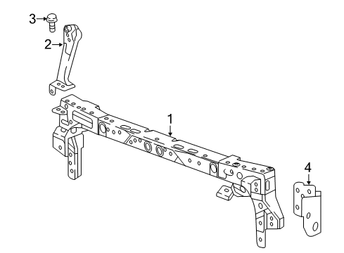 2019 Chevy Cruze Radiator Support Diagram