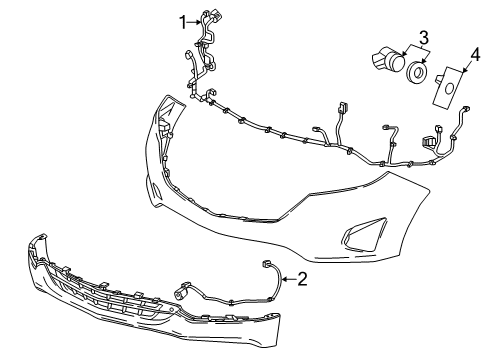 2020 GMC Terrain Harness Diagram for 84363639