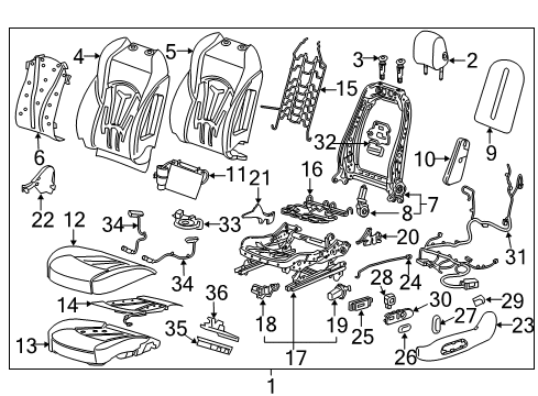 2018 Buick LaCrosse Switch Bezel, Front Diagram for 26690090