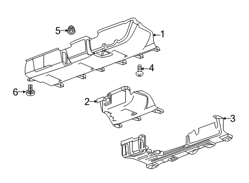 2022 Chevy Equinox Splash Shields Diagram