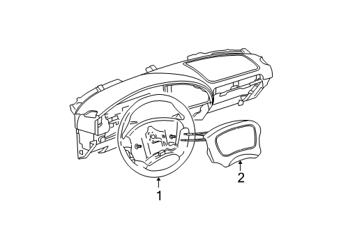 2002 Chevy Malibu Steering Column, Steering Wheel Diagram