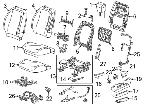 2016 Chevy Equinox Lumbar Control Seats Diagram 2 - Thumbnail