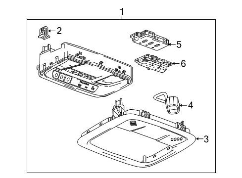 2017 Chevy Malibu Overhead Console Diagram