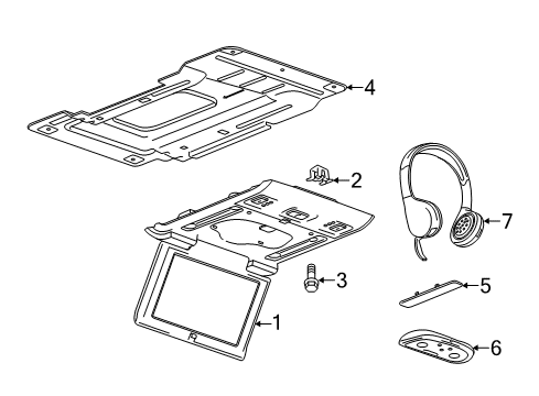 2020 Chevy Suburban Overhead Console Diagram 4 - Thumbnail