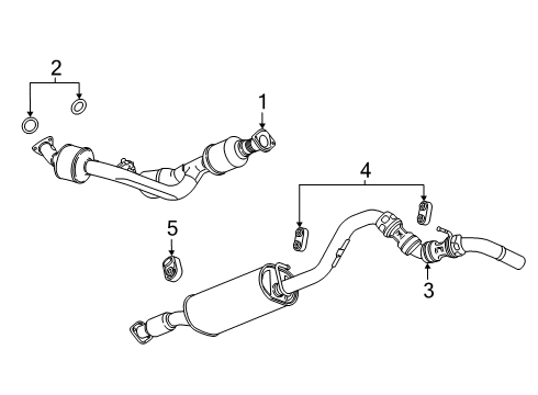 2023 Chevy Express 2500 Exhaust Components Diagram