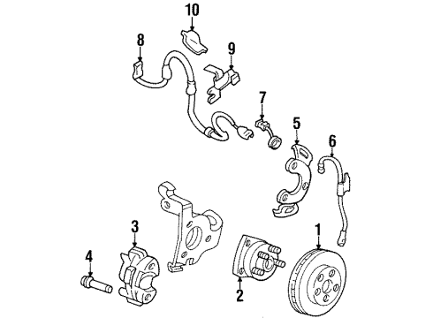 1997 Buick Riviera Front Brakes Diagram