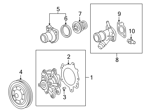 2019 Cadillac CT6 Pulley Diagram for 12671045
