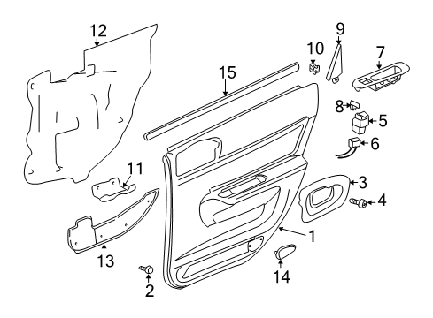 2005 Chevy Impala Rear Door Diagram
