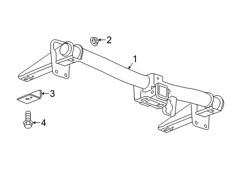 2019 GMC Terrain Trailer Hitch Components Diagram