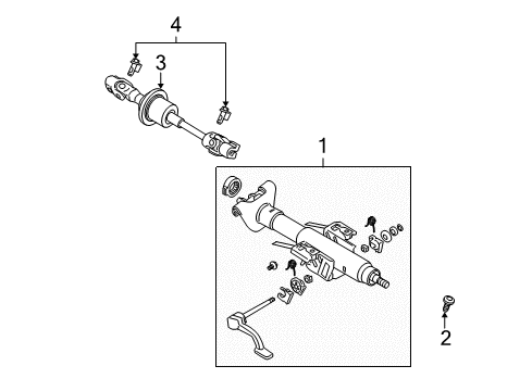 2007 Pontiac G6 Steering Column, Steering Wheel Diagram