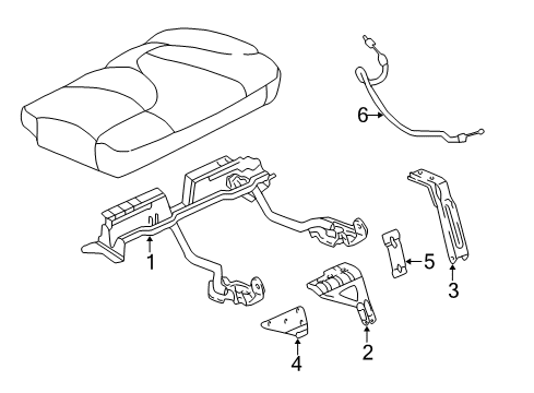 2002 Chevy Silverado 1500 Tracks & Components Diagram 1 - Thumbnail