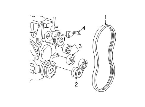 2005 Pontiac Grand Am Belts & Pulleys Diagram