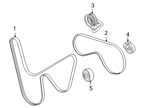 2009 Pontiac G8 Belts & Pulleys Diagram