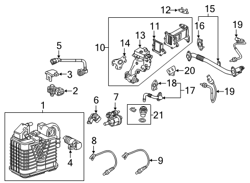 2018 Chevy Malibu M.A.P. Sensor Diagram for 55575988