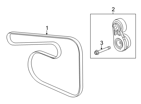 2015 Chevy Malibu Belts & Pulleys Diagram