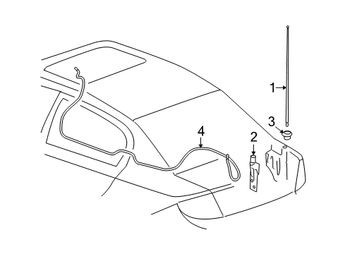 2008 Pontiac G5 Antenna & Radio Diagram