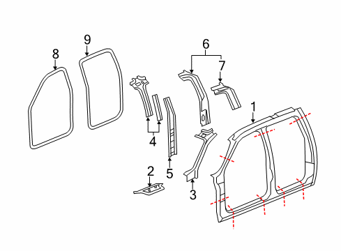 2013 Chevy Silverado 2500 HD Uniside Diagram 1 - Thumbnail