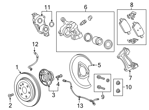 2022 Chevy Blazer Rear Brakes Diagram