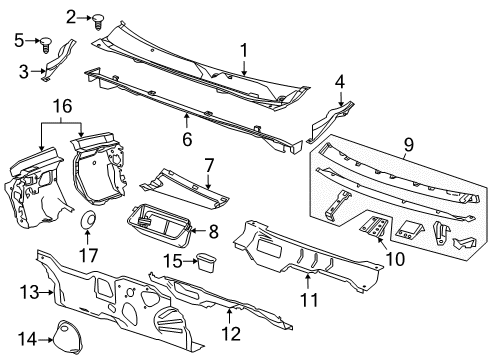 2017 Buick Regal Cowl Diagram