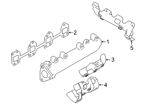 2022 GMC Sierra 2500 HD Exhaust Manifold Diagram 1 - Thumbnail