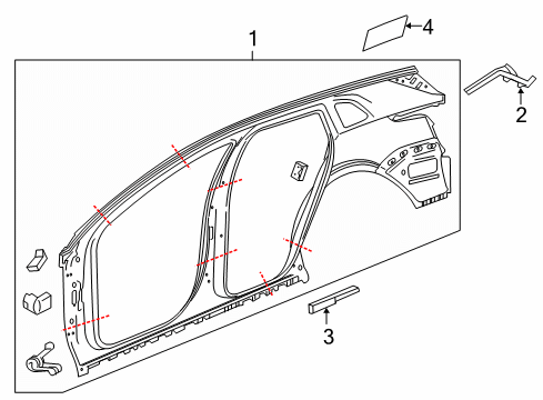 2022 Cadillac XT5 Uniside Diagram