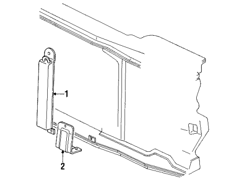 1988 Chevy K2500 Power Steering Cooler Diagram for 26007467