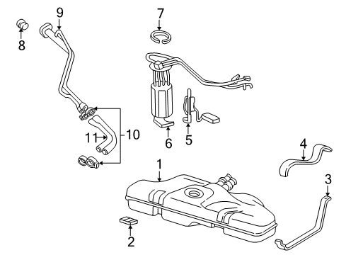 2004 Pontiac Sunfire Fuel Supply Diagram