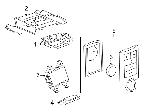 2011 Cadillac CTS Receiver Diagram for 20803737