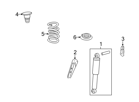 2017 Chevy Traverse Shocks & Components - Rear Diagram