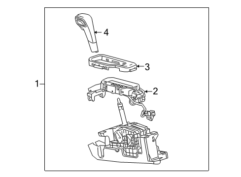 2016 GMC Terrain Shift Control Cable Diagram for 23295736