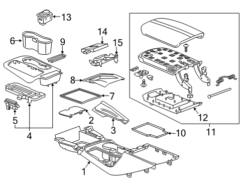 2020 Chevy Blazer Shift Indicator Diagram for 84631831