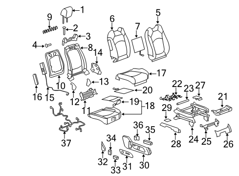 2017 Buick Enclave Lumbar Control Seats Diagram