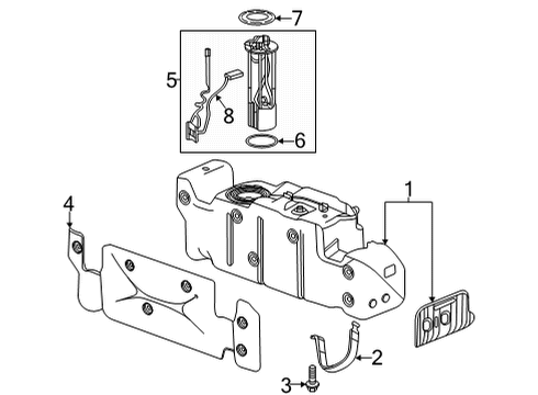 2021 Chevy Silverado 2500 HD Fuel Supply Diagram