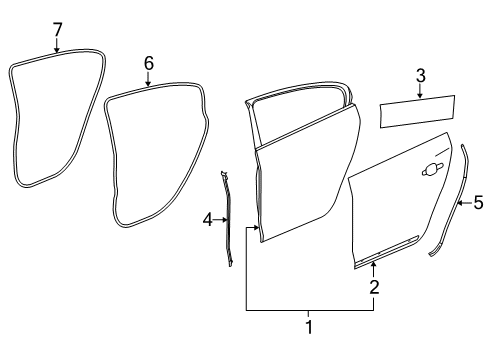 2014 Buick LaCrosse Rear Door Diagram