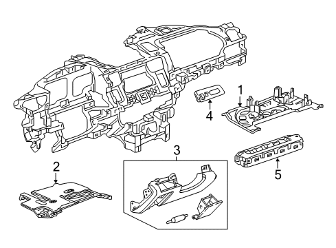 2016 Cadillac CT6 Lower Insulator, Passenger Side Diagram for 22938295