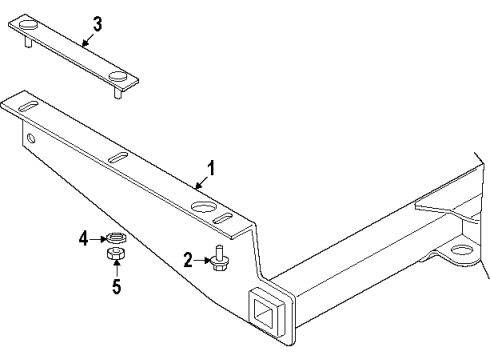 1999 GMC Yukon Trailer Hitch Components Diagram