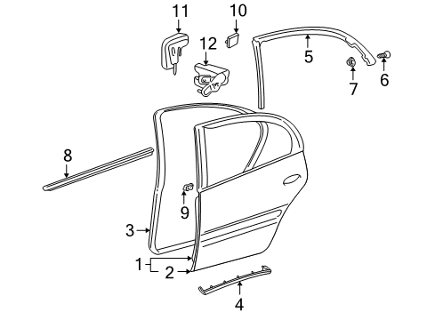 2005 Pontiac Bonneville Rear Door Diagram