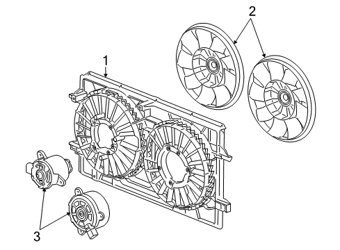 2008 Pontiac G6 Cooling System, Radiator, Water Pump, Cooling Fan Diagram 6 - Thumbnail